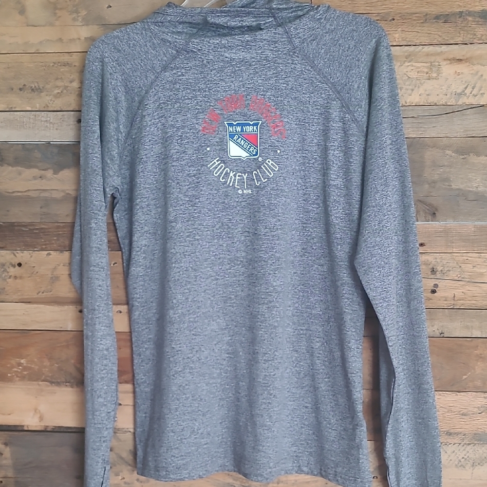 Gray New York Rangers Hockey Club Hoodie